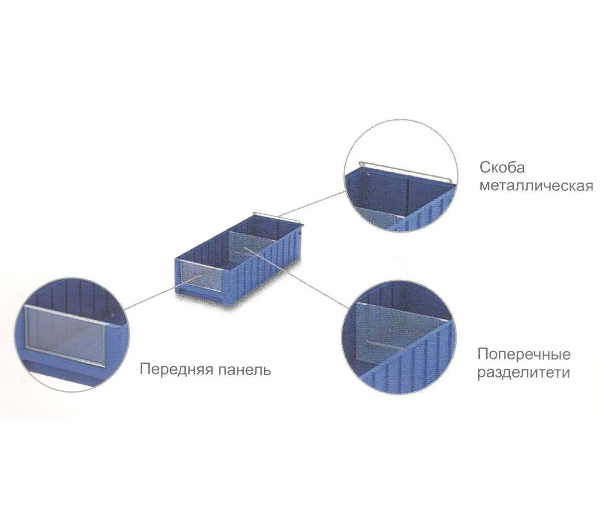 Контейнер пластиковый складской SK 51509